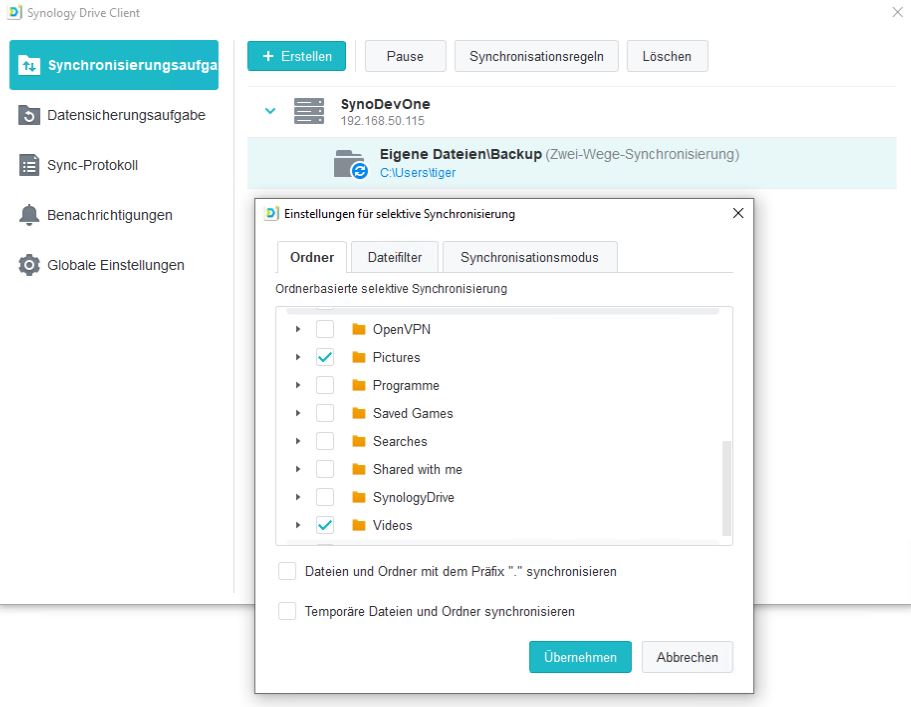 Synology Drive Server Backup Strategie