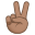 Siegeszeichen: mittlerer Hautton :v_tone3: ✌🏽